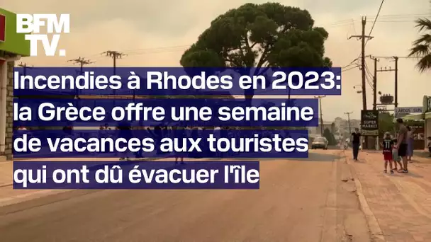 Incendies à Rhodes en 2023: la Grèce offre une semaine de vacances aux touristes qui ont fui l'île