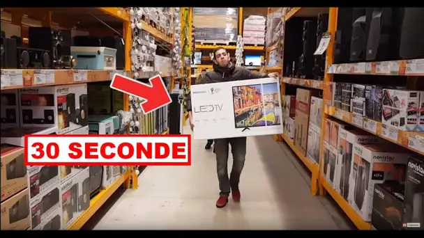 30 SECONDE POUR VIDER UN MAGASIN GÉANT !