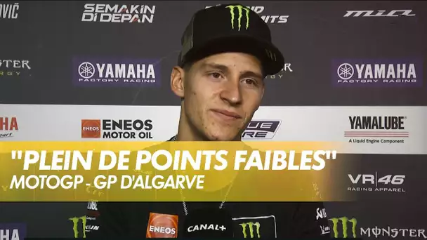 La réaction de Fabio Quartararo après le GP d'Algarve