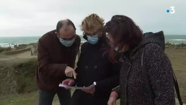 Érosion du trait de côte, exemple en Loire-Atlantique