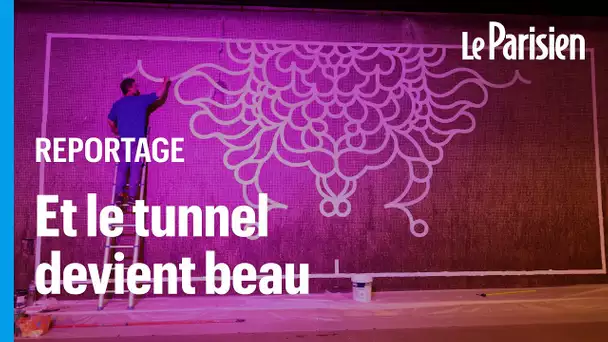 À Paris, le tunnel des Tuileries se transforme en galerie d'art