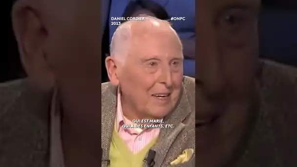 Daniel Cordier, ancien secrétaire de Jean Moulin et homosexuel, s'exprime sur le Mariage pour tous