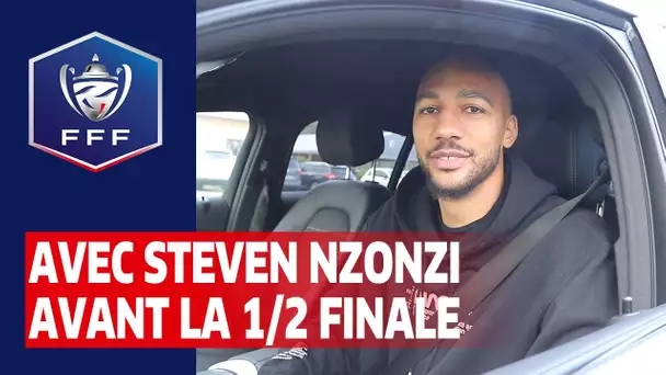 Avec Steven Nzonzi avant la 1/2 finale, Coupe de France I FFF 2020