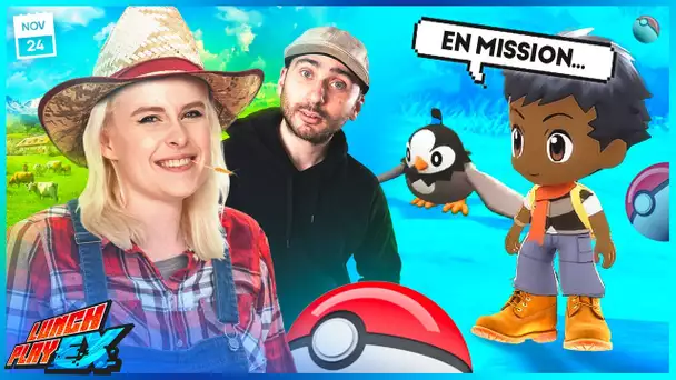 On teste POKÉMON PERLE SCINTILLANTE et FARMING SIMULATOR 22 | LE LUNCHPLAY EX #192