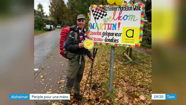 Il a marché 2000 km contre Alzheimer : le tarnais Martijn Koning est arrivé aux Pays-Bas