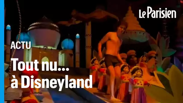 Il se balade tout nu dans une attraction de Disneyland, en Californie