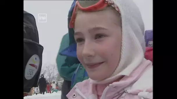 1993 à Olhain sur les pistes de ski de fond