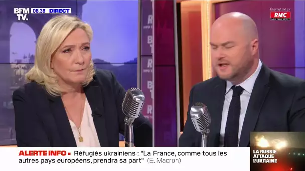 Le Pen : "Oui, il faut aider à accueillir les réfugiés ukrainiens"