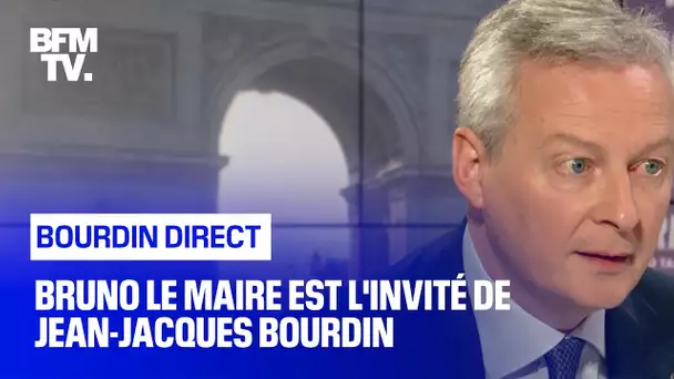 Bruno Le Maire face à Jean-Jacques Bourdin en direct