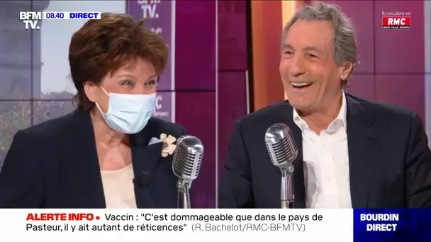 Roselyne Bachelot face à Jean-Jacques Bourdin en direct