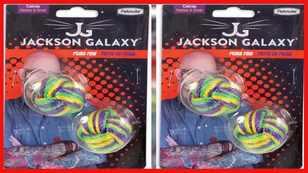Petmate Jackson Galaxy Puma Paw with Catnip Ball, Model:31103, 2 Balls