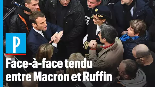 Macron pris à partie par Ruffin à Amiens