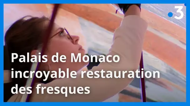 Découvrez au cœur du Palais de Monaco, l'incroyable travail de restauration des fresques