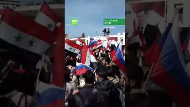 Syrie : manifestation à Lattaquié en soutien à l’opération militaire russe en Ukraine