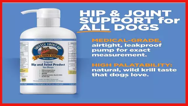 Grizzly Joint Aid for Dogs Liquid Hip and Joint Support (Extra Strength), 32 fl oz