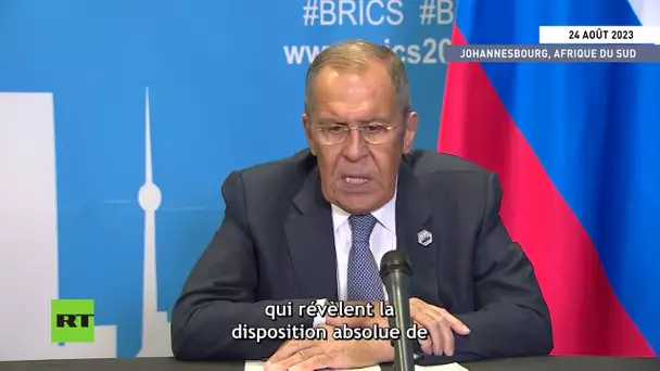 Lavrov estime que l'Occident est déterminé à maintenir son hégémonie « à tout prix »