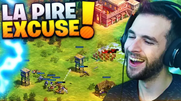 🔥JE LE FAIS RAGEQUIT : IL SORT LA PIRE EXCUSE et devient un MEME !! (Age Of Empires 2)