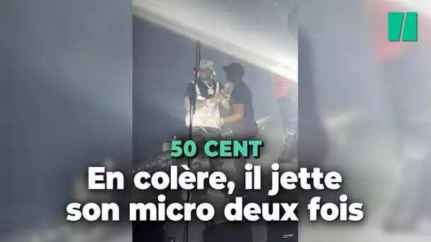 Le rappeur 50 Cent a violemment lancé deux fois son micro en plein concert à Los Angeles