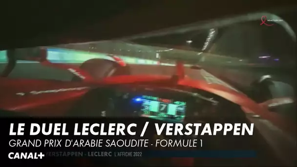 Le duel Verstappen / Leclerc en caméra embarquée - Grand Prix d'Arabie Saoudite - Formule 1