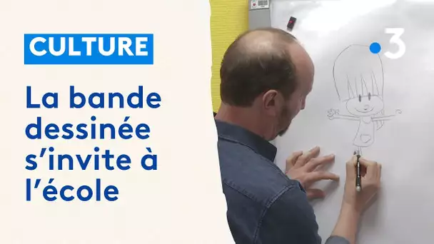 Découvrir la BD à l'école maternelle : les enfants rencontrent un dessinateur et une auteure