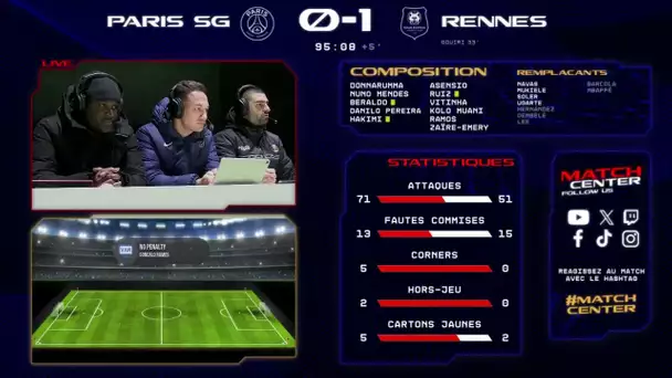 ️️ Kickoff et Match center : Paris Saint-Germain - Stade Rennais FC