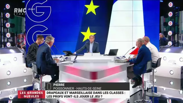 Drapeaux / Marseillaise en classe : les profs vont-ils jouer le jeu ? - Les Grandes Gueules RMC