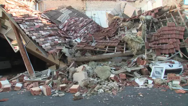 1 jeune couple rescapé de l'effondrement de son habitation à Poussan (Hérault)
