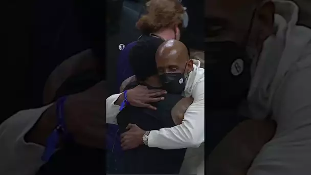 Kyrie & His Dad Share A Moment In Nets Return | #Shorts