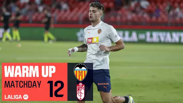 Calentamiento Valencia CF vs Granada CF