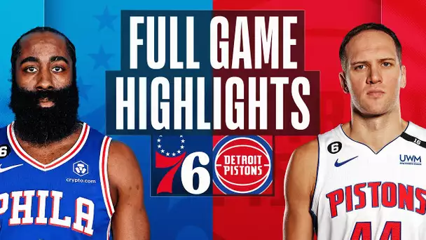 76ERS at PISTONS | FULL GAME HIGHLIGHTS | January 8, 2023