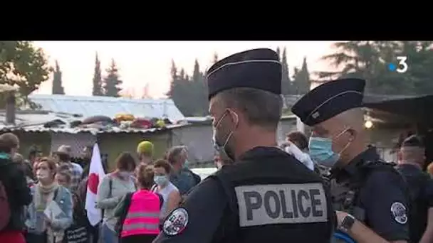 Montpellier : le camp de Rom du Zénith évacué par les forces de l'ordre