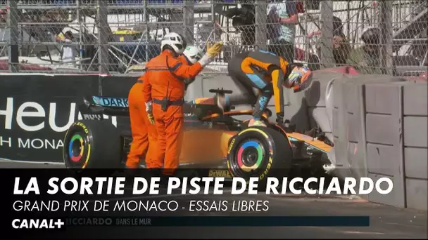 Retour sur la sortie de piste de Ricciardo - GP de Monaco, Essais libres 2