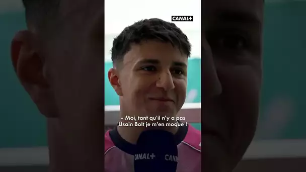 Isack Hadjar fan d'Usain Bolt ! ⚡️
