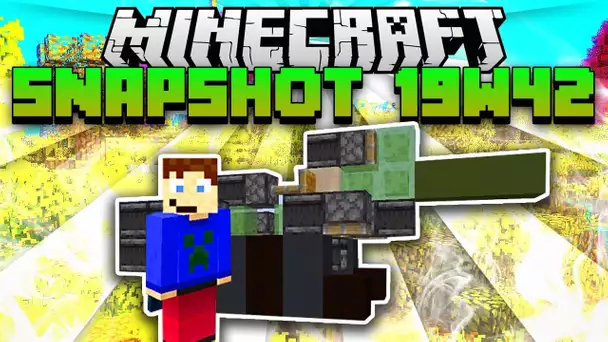 Minecraft 1.15 / 19w42 - Le changement redstone qui change tout !! Porte 6x6, tank, exacavateur....