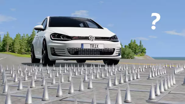 EST-CE QU'UNE VOITURE PEUT TRAVERSER UN CHAMP DE HERSE ? BeamNG Experience