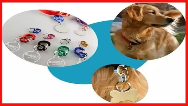 Rubit Medium Curve Aluminum Dog Tag Clip - Silver