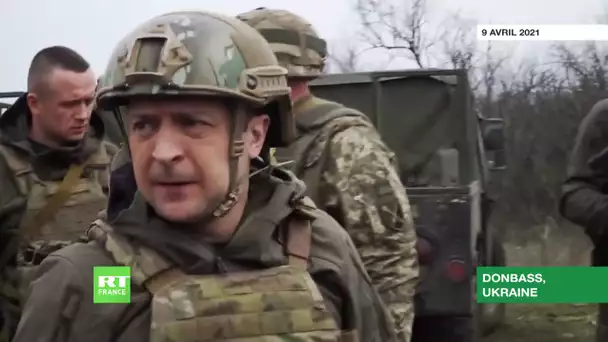 Ukraine : Volodymyr Zelensky inspecte les troupes sur la ligne de front dans le Donbass