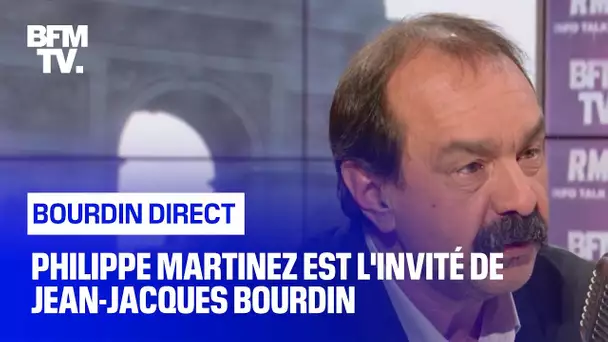 Philippe Martinez face à Jean-Jacques Bourdin en direct