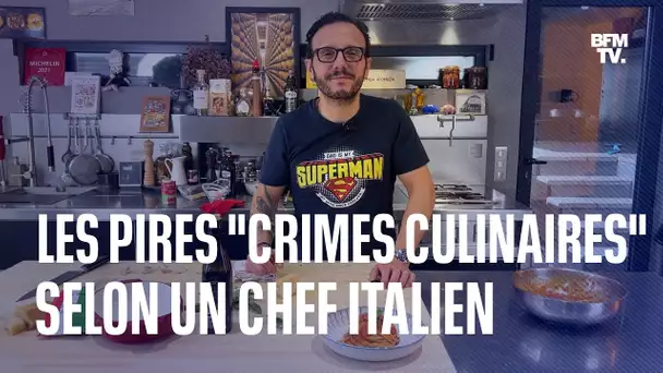 Simone Zanoni liste les pires "crimes culinaires" envers la gastronomie italienne