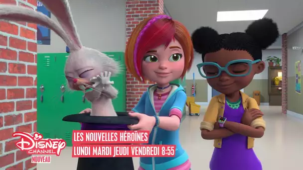 Les vacances des Nouvelles Héroïnes : Les lundis, mardis, jeudis vendredis à 8H55 sur Disney Channel