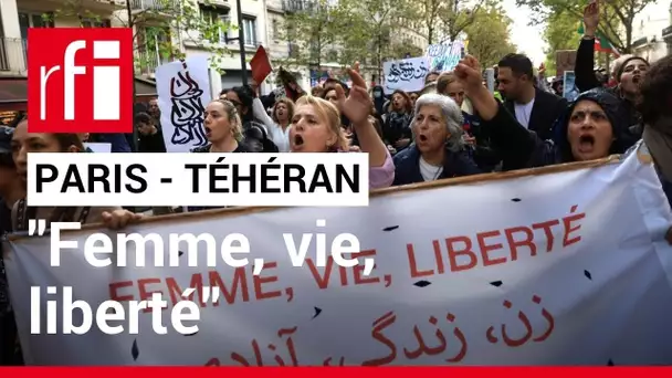 "Femme, vie, liberté" : manifestation à Paris en soutien à la protestation en Iran • RFI