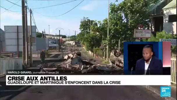 Crise aux Antilles : Guadeloupe et Martinique s'enfoncent dans la crise • FRANCE 24