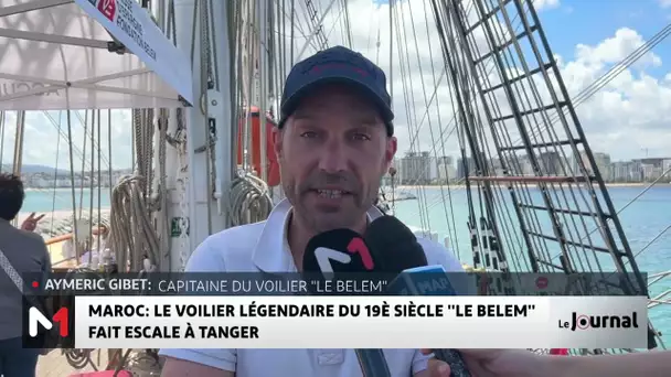 Aymeric Gibet partage son enthousiasme à l’occasion de l’escale du Belem à Tanger