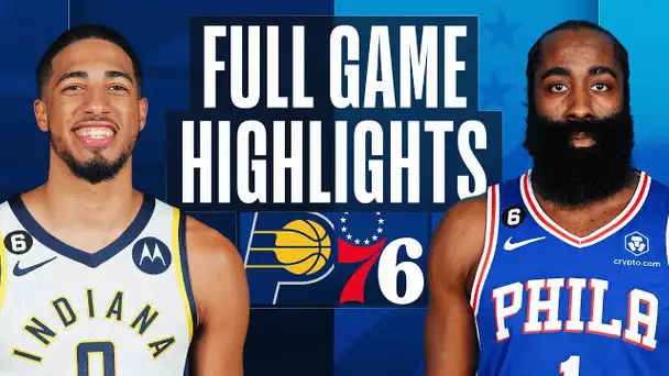 PACERS at 76ERS | NBA FULL GAME HIGHLIGHTS | October 24, 2022