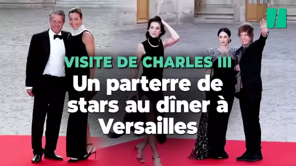 Charles III a dîné à Versailles avec Hugh Grant, Charlotte Gainsbourg et un parterre d’autres stars