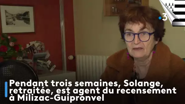 Pendant trois semaines, Solange, retraitée, est agent du recensement à Milizac-Guipronvel