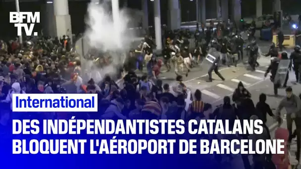 Des indépendantistes catalans ont bloqué l'aéroport de Barcelone