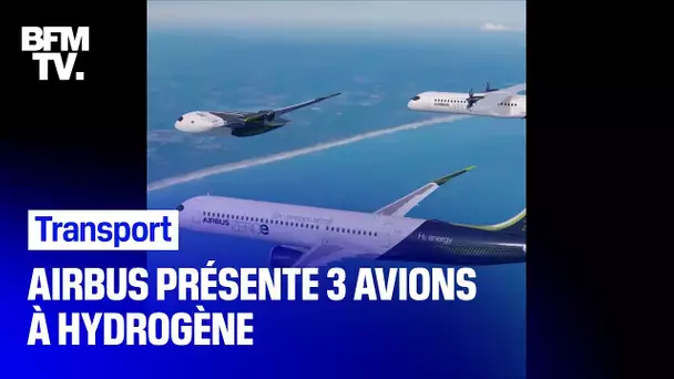 Airbus dévoile trois concepts d'avions de ligne "zéro émission" pour 2035