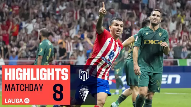 Resumen de Atlético de Madrid vs Cádiz CF (3-2)