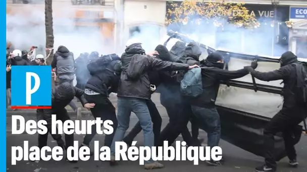 Grève du 5 décembre : des heurts place de la République et de la Nation